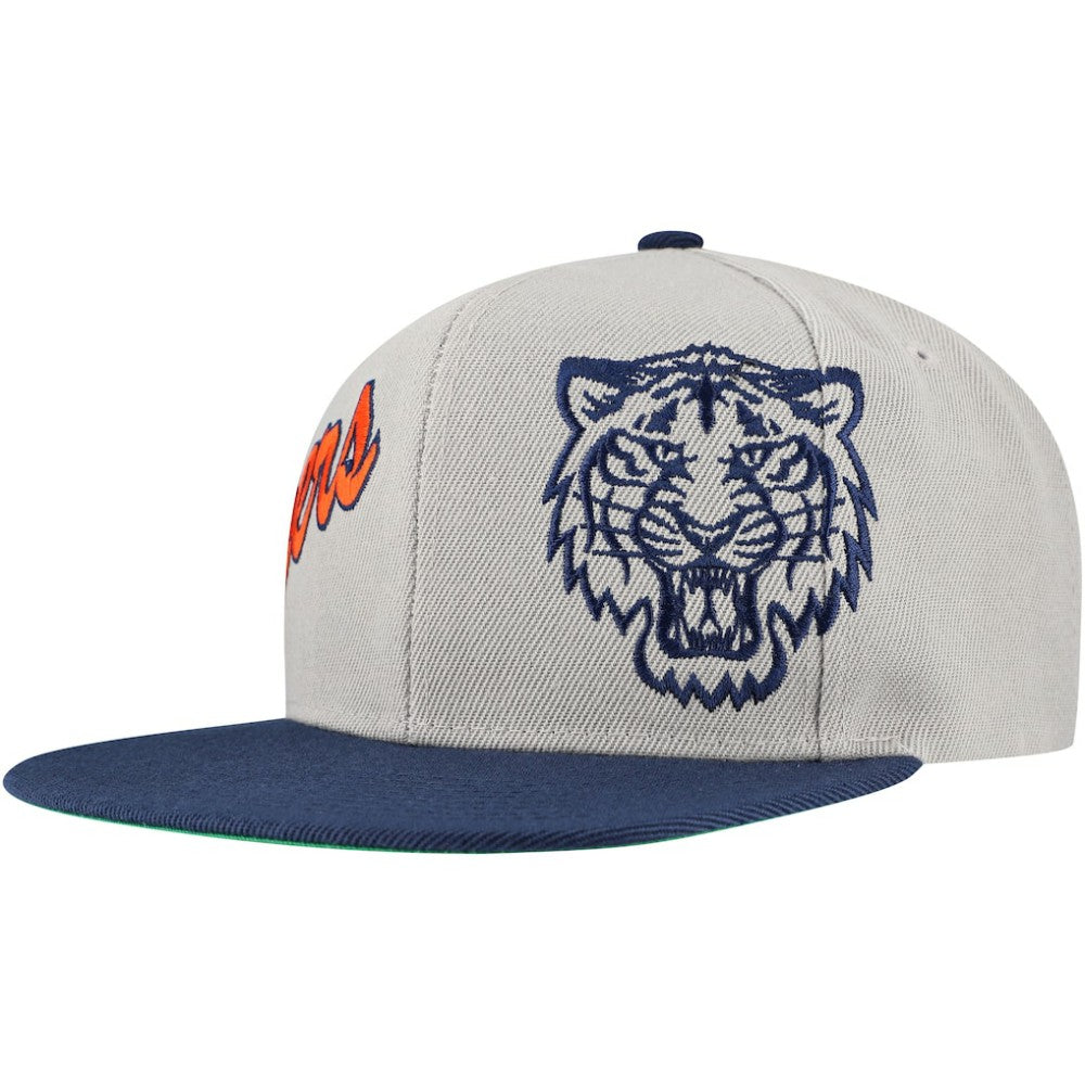 Detroit Tigers Mitchell & Ness Knock Out Panel Snapback Hat - MLB Hats