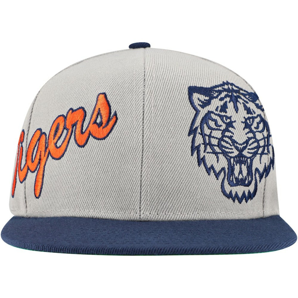 Detroit Tigers Mitchell & Ness Knock Out Panel Snapback Hat - MLB Hats