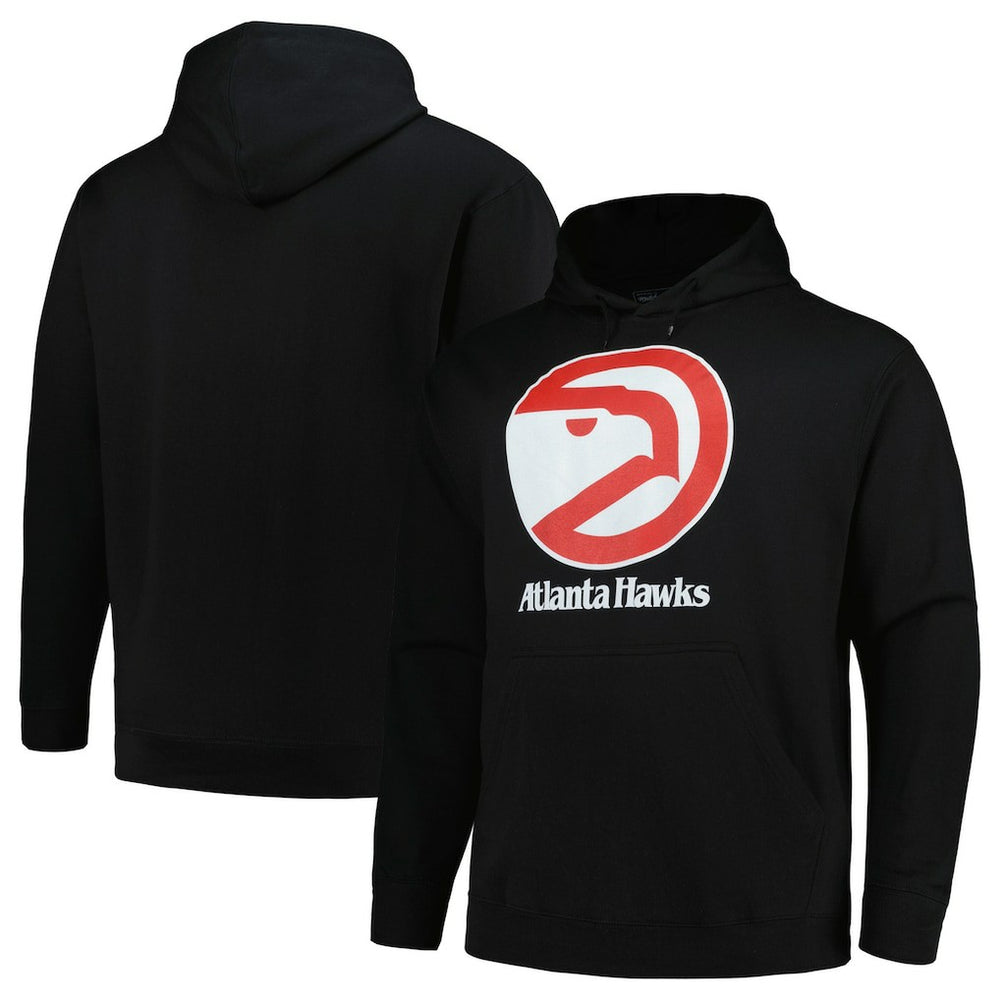 Black Atlanta Hawks Hardwood Classics Big & Tall Pullover Hoodie | NBA