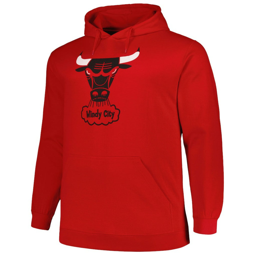 Red Chicago Bulls Hardwood Classics Big & Tall Pullover Hoodie | NBA