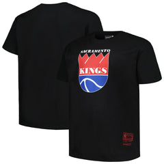 Black Sacramento Kings Big & Tall Hardwood Classics Vintage Logo T-Shirt | NBA