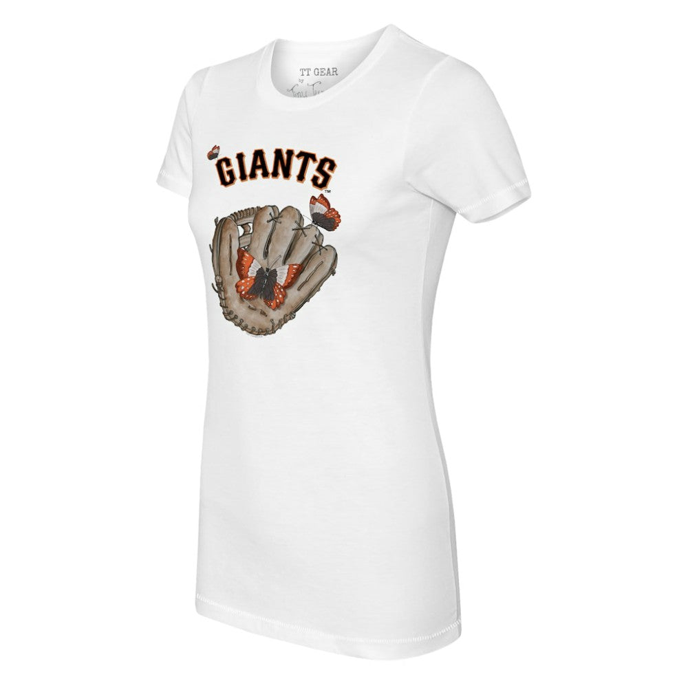 San Francisco Giants Tiny Turnip Women's Butterfly Glove T-Shirt - MLB T-shirts
