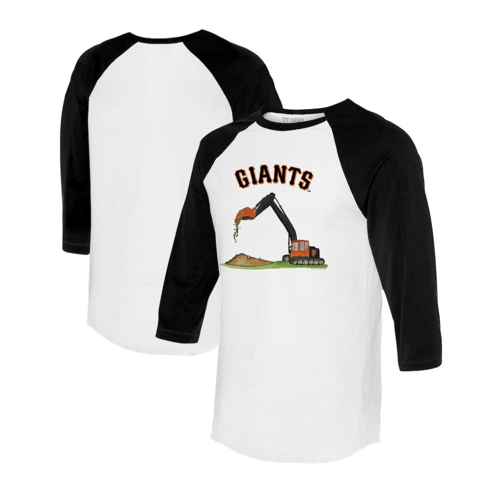 San Francisco Giants Tiny Turnip Unisex Excavator 3/4-Sleeve Raglan T-Shirt - MLB T-shirts