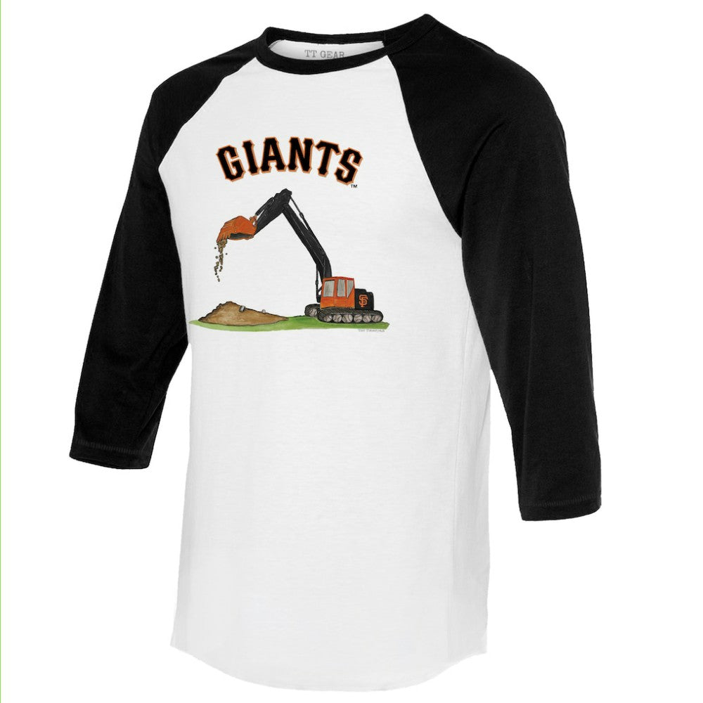San Francisco Giants Tiny Turnip Unisex Excavator 3/4-Sleeve Raglan T-Shirt - MLB T-shirts