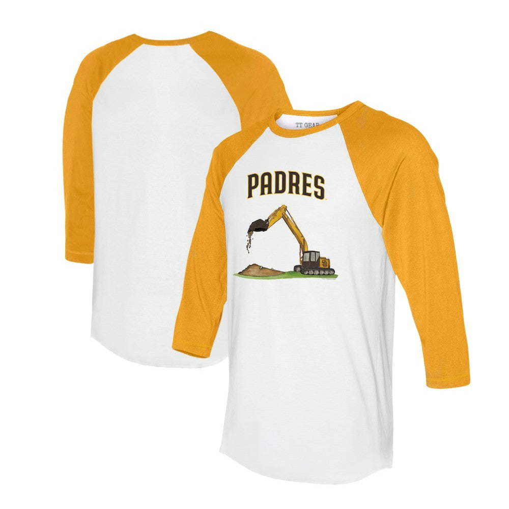 San Diego Padres Tiny Turnip Unisex Excavator 3/4-Sleeve Raglan T-Shirt - MLB T-shirts