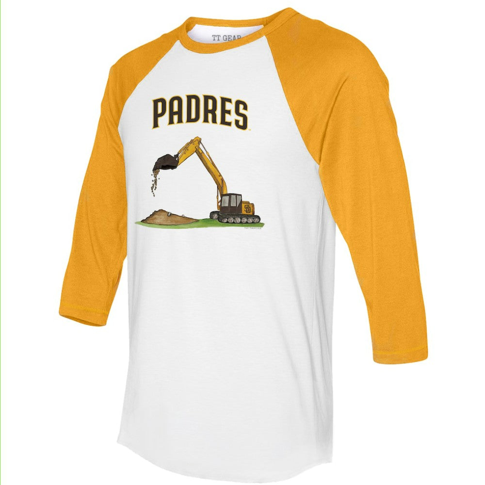 San Diego Padres Tiny Turnip Unisex Excavator 3/4-Sleeve Raglan T-Shirt - MLB T-shirts