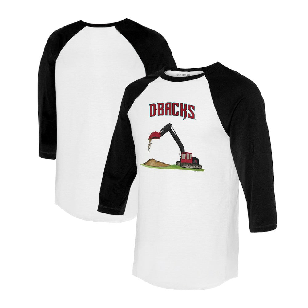 Arizona Diamondbacks Tiny Turnip Unisex Excavator 3/4-Sleeve Raglan T-Shirt - MLB T-shirts