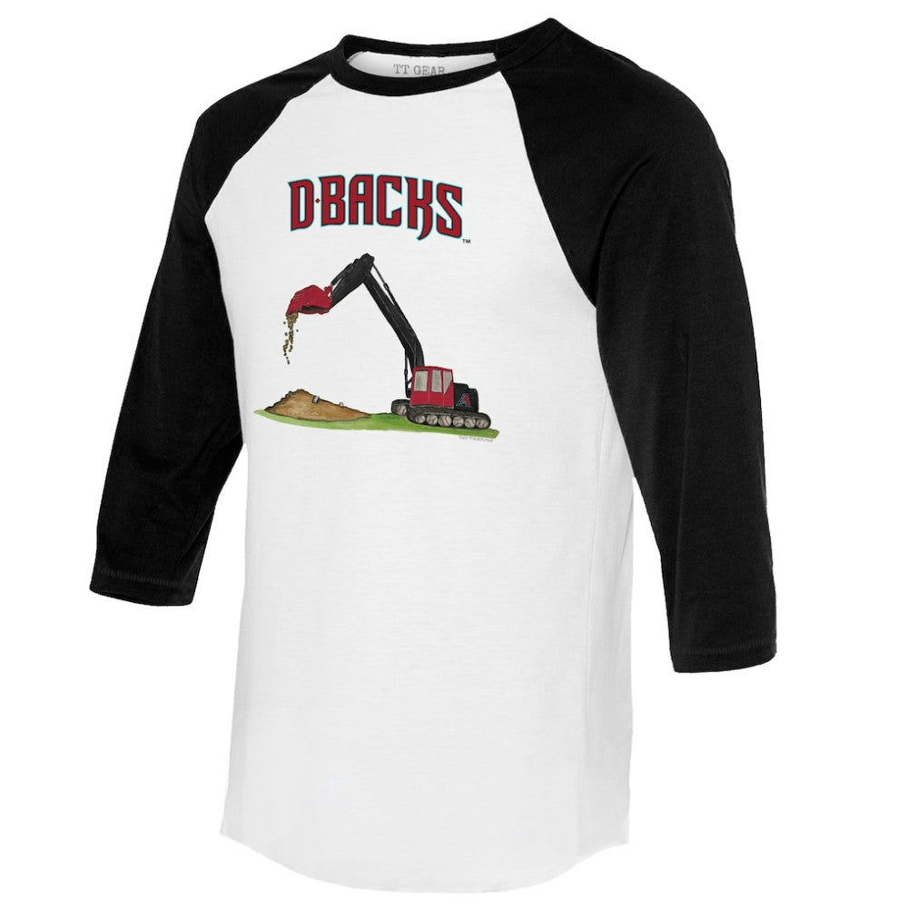 Arizona Diamondbacks Tiny Turnip Unisex Excavator 3/4-Sleeve Raglan T-Shirt - MLB T-shirts