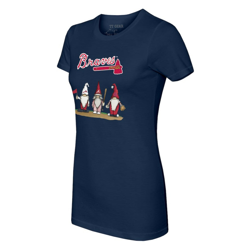 Atlanta Braves Tiny Turnip Women's Gnomes T-Shirt - MLB T-shirts