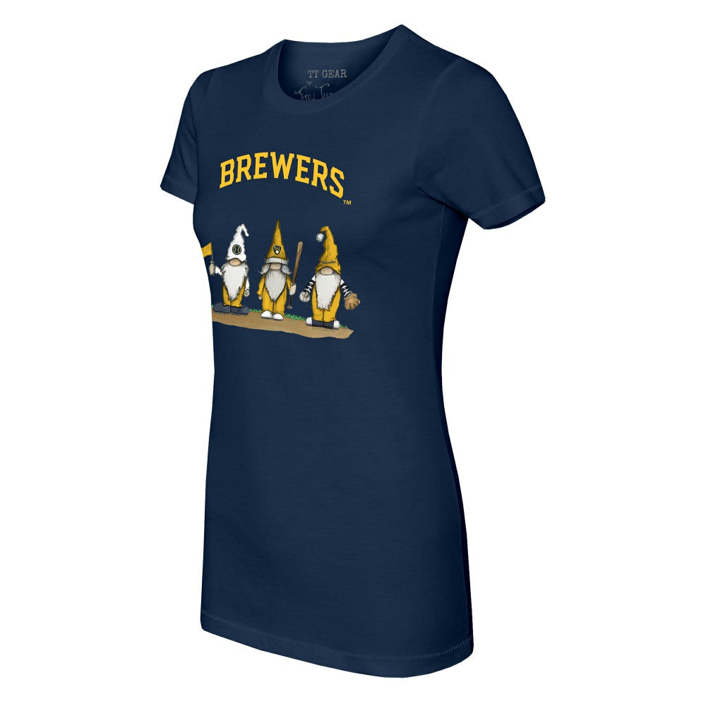 Milwaukee Brewers Tiny Turnip Women's Gnomes T-Shirt - MLB T-shirts