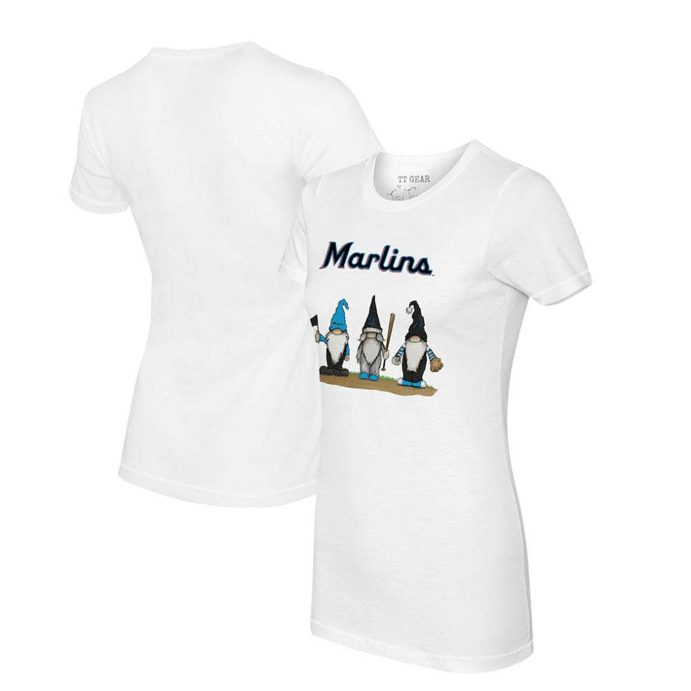 Miami Marlins Tiny Turnip Women's Gnomes T-Shirt - MLB T-shirts
