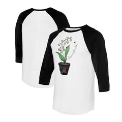 Arizona Diamondbacks Tiny Turnip Unisex Lilies & Ladybugs 3/4-Sleeve Raglan T-Shirt - MLB T-shirts