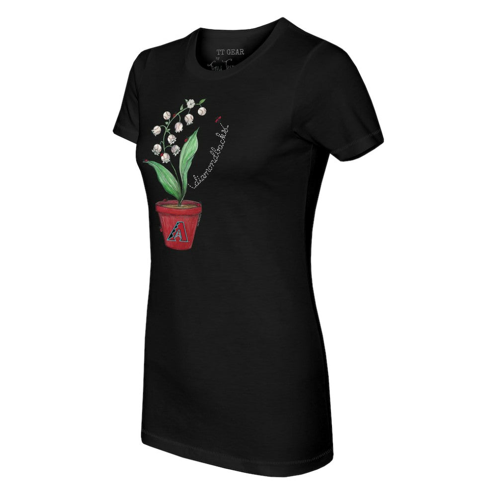 Arizona Diamondbacks Tiny Turnip Women's Lilies & Ladybugs T-Shirt - MLB T-shirts