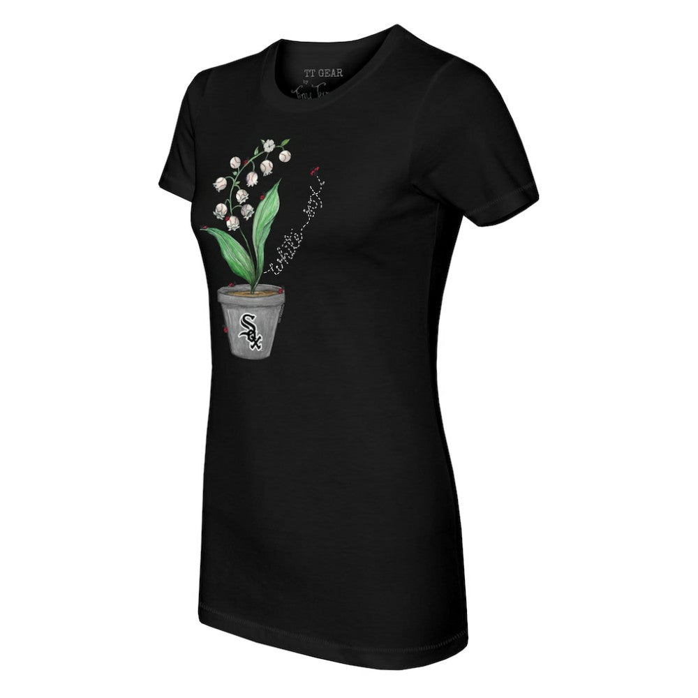 Chicago White Sox Tiny Turnip Women's Lilies & Ladybugs T-Shirt - MLB T-shirts