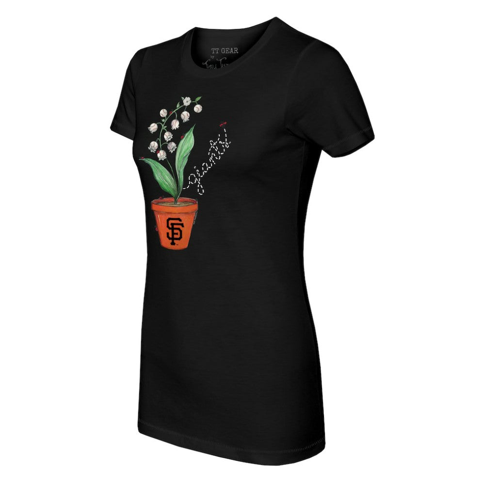 San Francisco Giants Tiny Turnip Women's Lilies & Ladybugs T-Shirt - MLB T-shirts