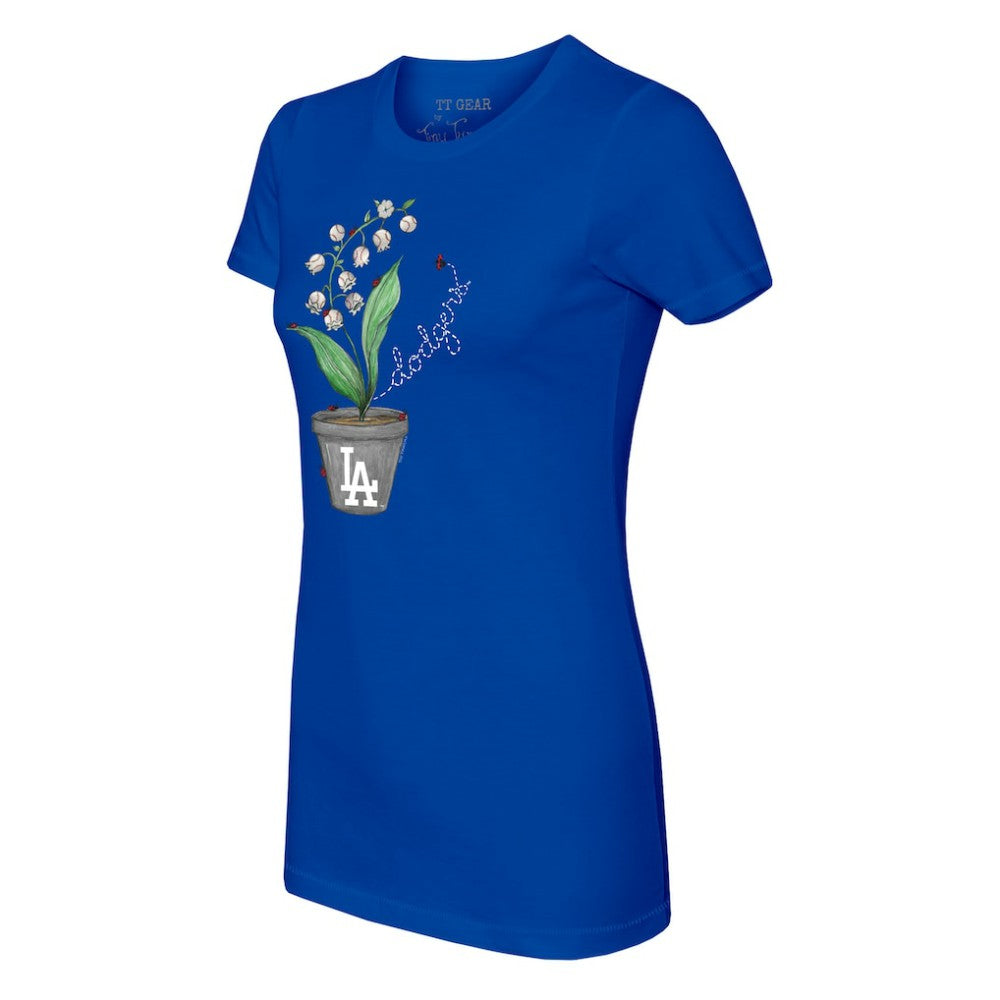 Los Angeles Dodgers Tiny Turnip Women's Lilies & Ladybugs T-Shirt - MLB T-shirts