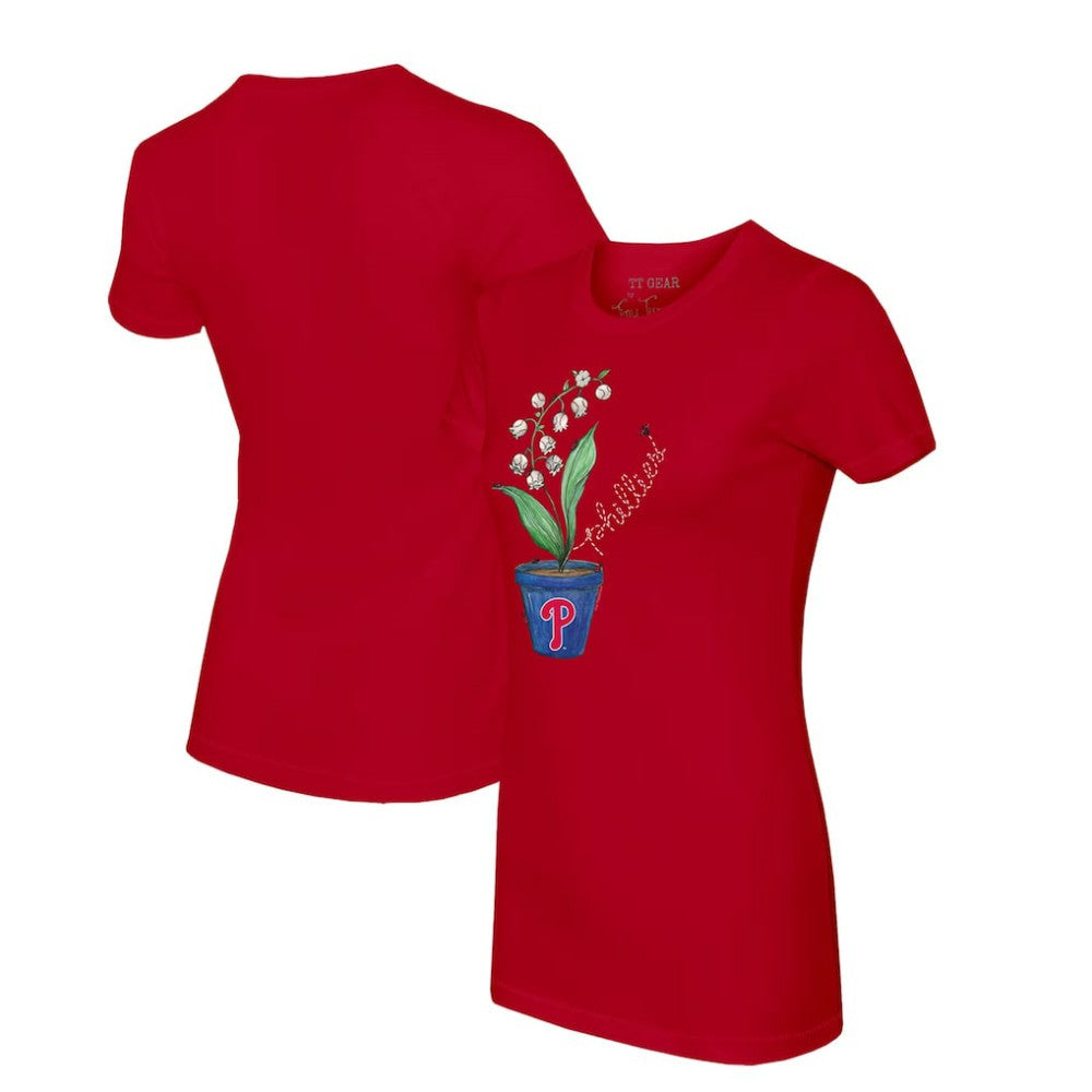 Philadelphia Phillies Tiny Turnip Women's Lilies & Ladybugs T-Shirt - MLB T-shirts