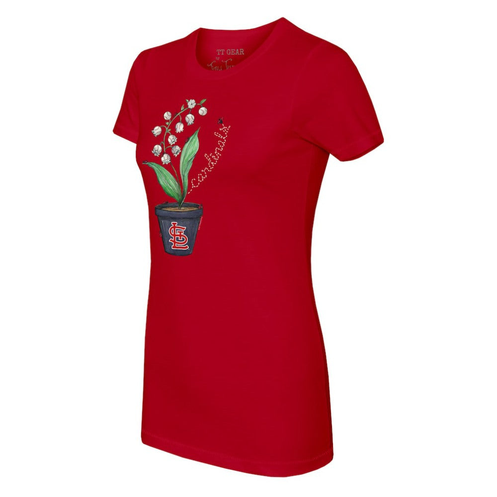 St. Louis Cardinals Tiny Turnip Women's Lilies & Ladybugs T-Shirt - MLB T-shirts