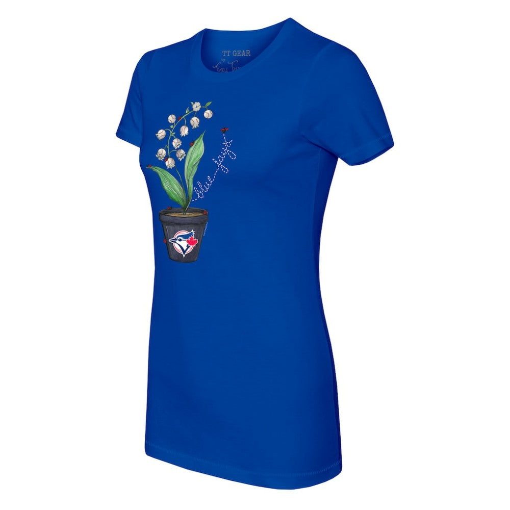 Toronto Blue Jays Tiny Turnip Women's Lilies & Ladybugs T-Shirt - MLB T-shirts