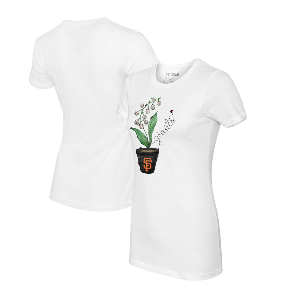 San Francisco Giants Tiny Turnip Women's Lilies & Ladybugs T-Shirt - MLB T-shirts