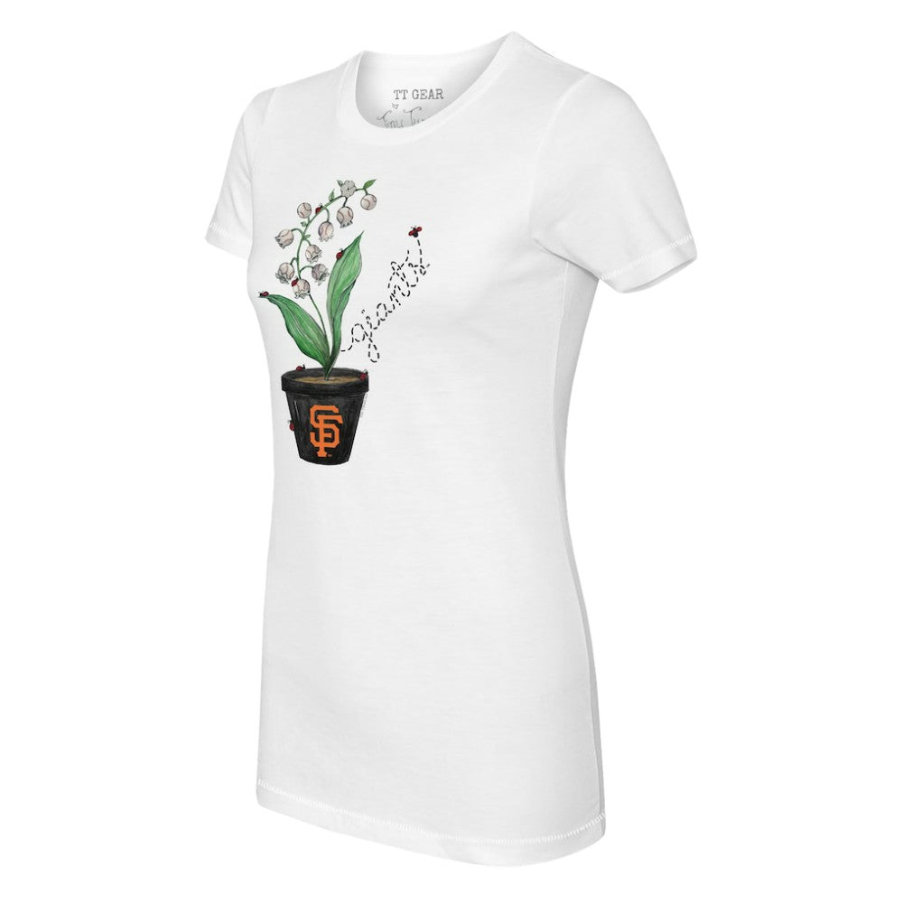 San Francisco Giants Tiny Turnip Women's Lilies & Ladybugs T-Shirt - MLB T-shirts