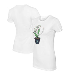 Seattle Mariners Tiny Turnip Women's Lilies & Ladybugs T-Shirt - MLB T-shirts