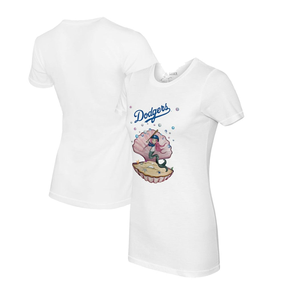 Los Angeles Dodgers Tiny Turnip Women's Mermaid T-Shirt - MLB T-shirts