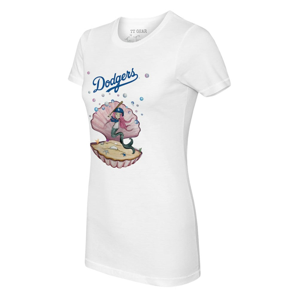 Los Angeles Dodgers Tiny Turnip Women's Mermaid T-Shirt - MLB T-shirts