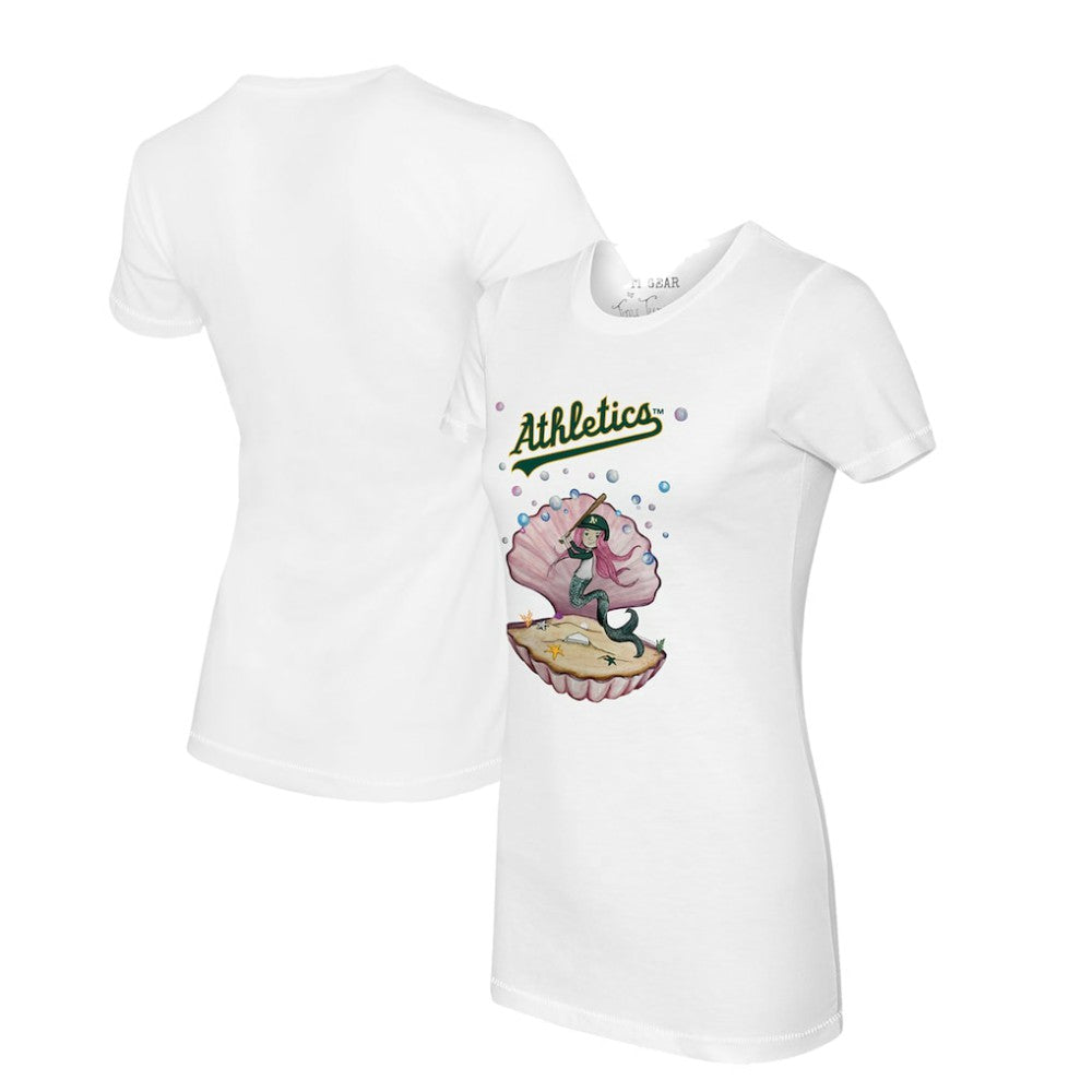 Athletics Tiny Turnip Women's Mermaid T-Shirt - MLB T-shirts
