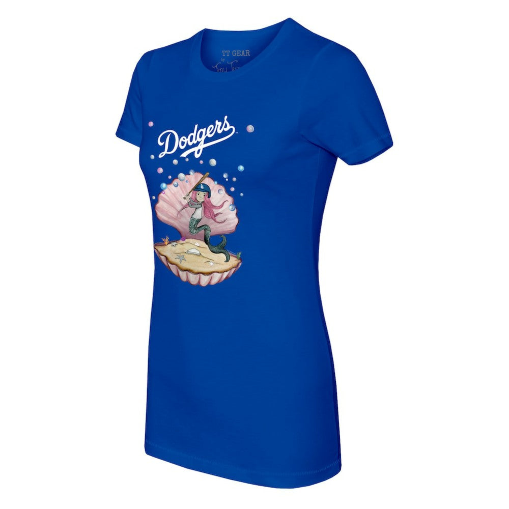 Los Angeles Dodgers Tiny Turnip Women's Mermaid T-Shirt - MLB T-shirts
