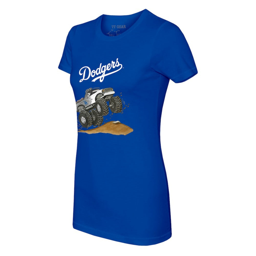 Los Angeles Dodgers Tiny Turnip Women's Monster Truck T-Shirt - MLB T-shirts