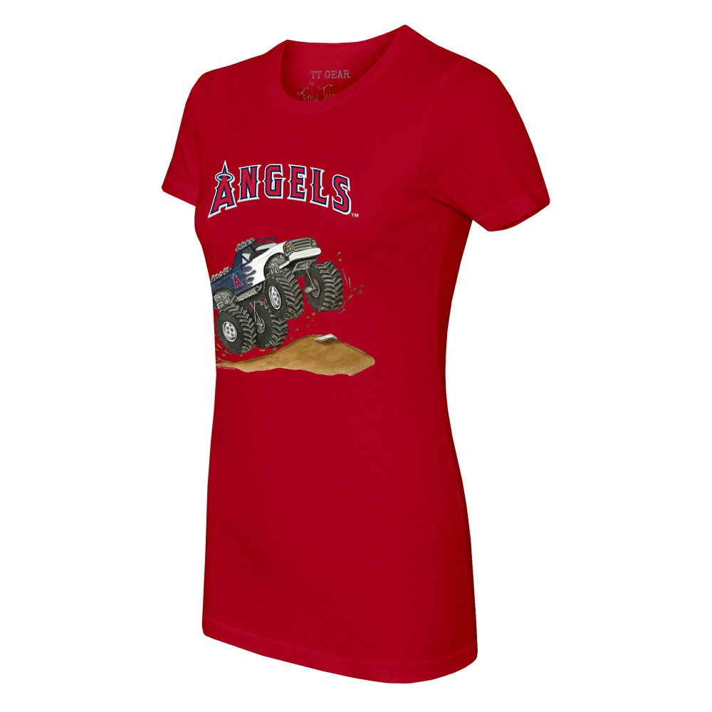 Los Angeles Angels Tiny Turnip Women's Monster Truck T-Shirt - MLB T-shirts
