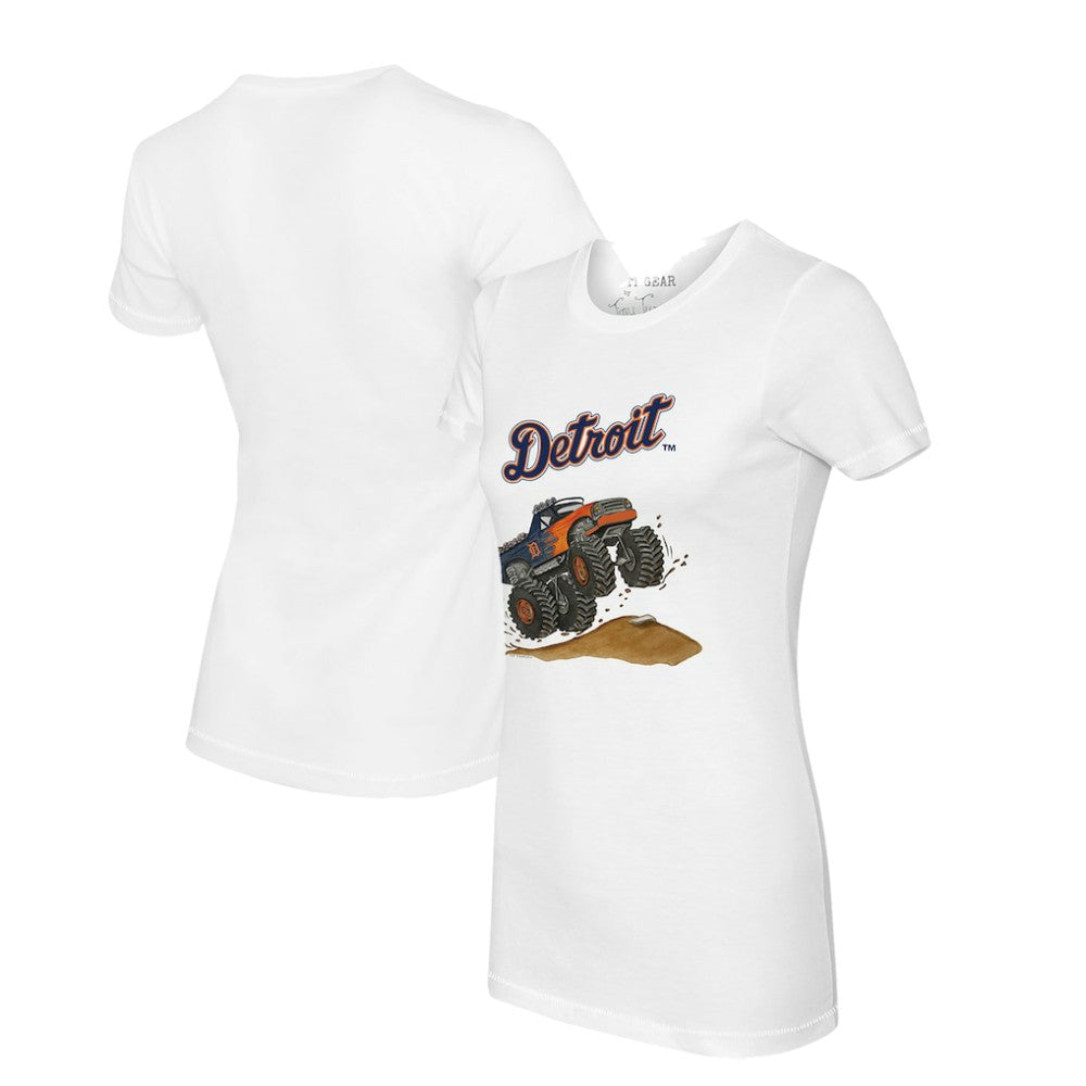 Detroit Tigers Tiny Turnip Women's Monster Truck T-Shirt - MLB T-shirts