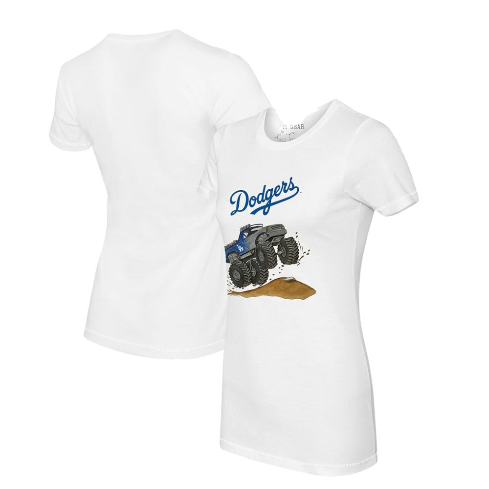 Los Angeles Dodgers Tiny Turnip Women's Monster Truck T-Shirt - MLB T-shirts