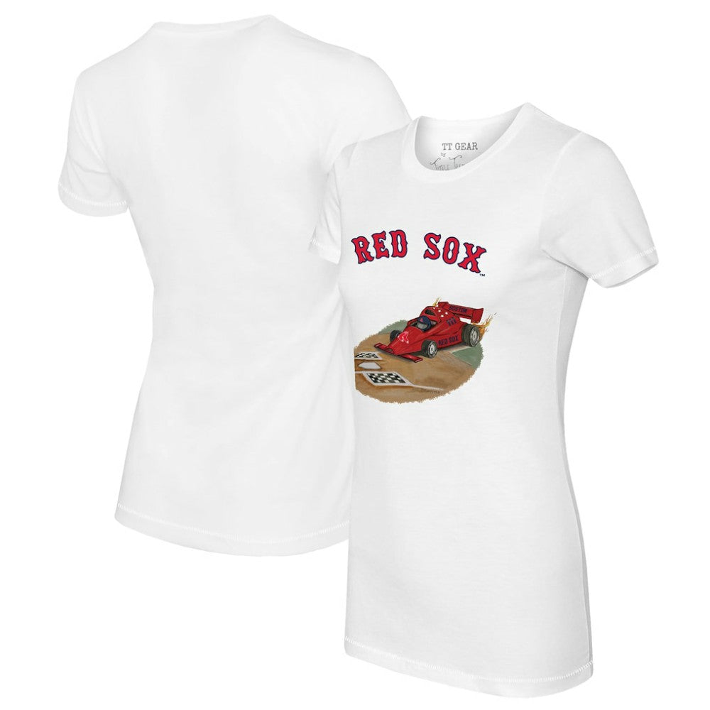 Boston Red Sox Tiny Turnip Women's Race Car T-Shirt - MLB T-shirts