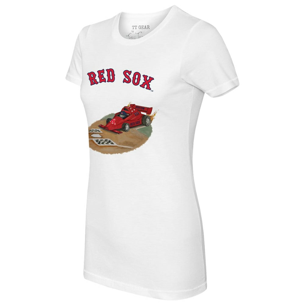 Boston Red Sox Tiny Turnip Women's Race Car T-Shirt - MLB T-shirts