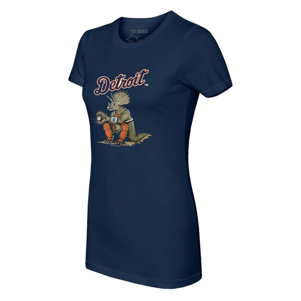 Detroit Tigers Tiny Turnip Women's Triceratops T-Shirt - MLB T-shirts