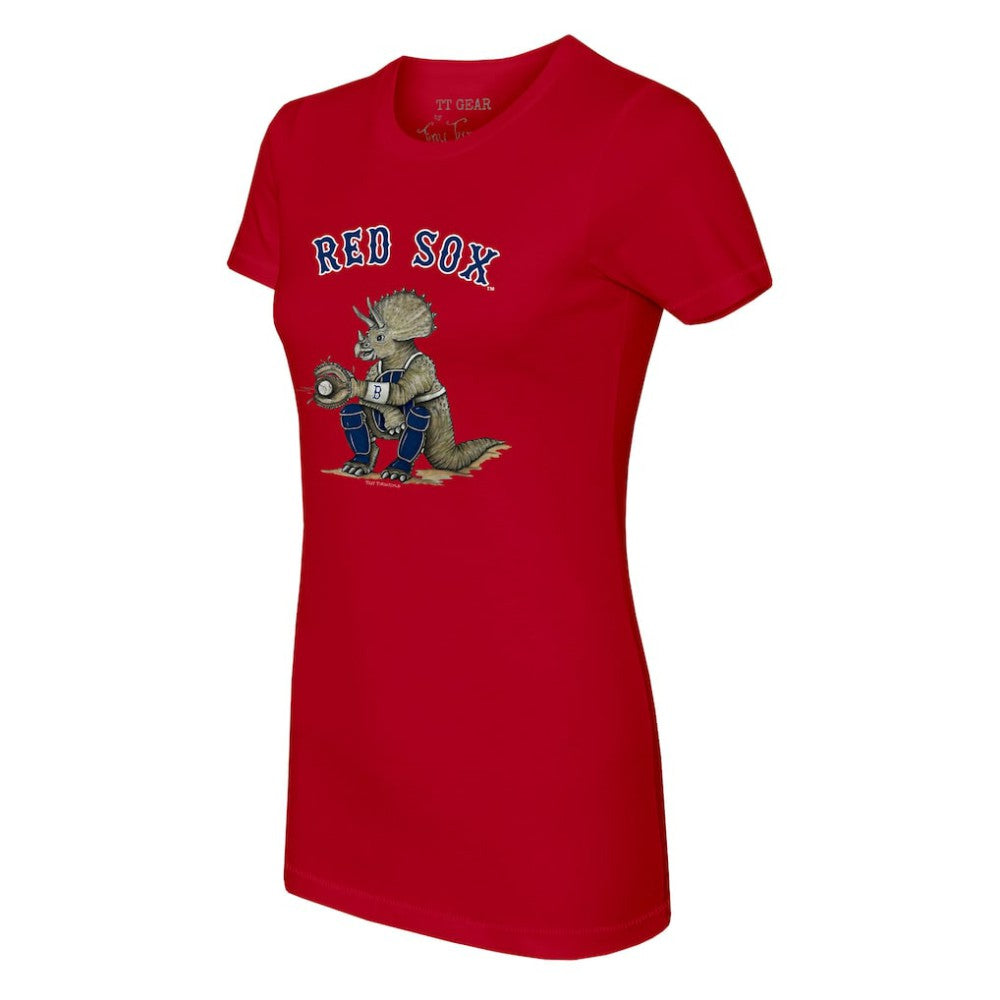 Boston Red Sox Tiny Turnip Women's Triceratops T-Shirt - MLB T-shirts