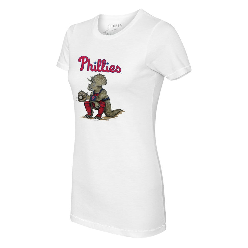 Philadelphia Phillies Tiny Turnip Women's Triceratops T-Shirt - MLB T-shirts