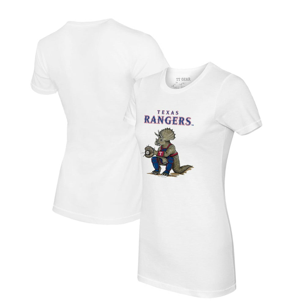 Texas Rangers Tiny Turnip Women's Triceratops T-Shirt - MLB T-shirts