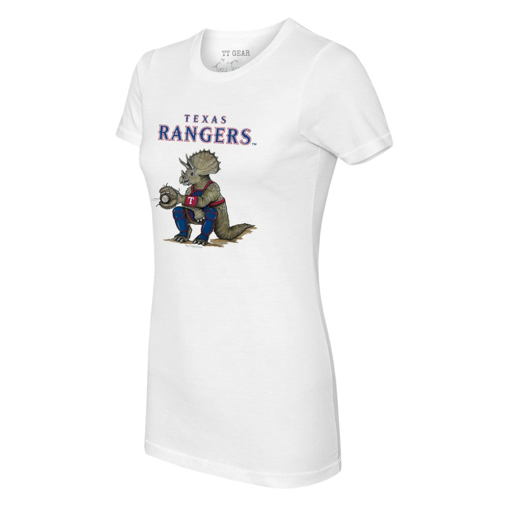 Texas Rangers Tiny Turnip Women's Triceratops T-Shirt - MLB T-shirts