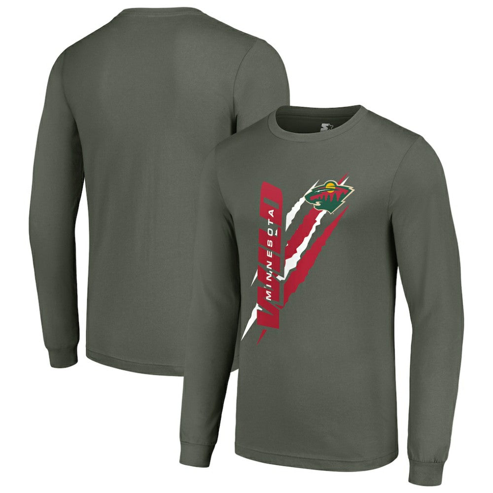 Minnesota Wild Starter Color Scratch Long-Sleeve T-Shirt -  NHL T-shirts