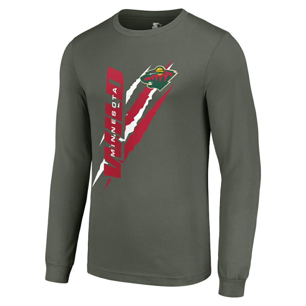 Minnesota Wild Starter Color Scratch Long-Sleeve T-Shirt -  NHL T-shirts