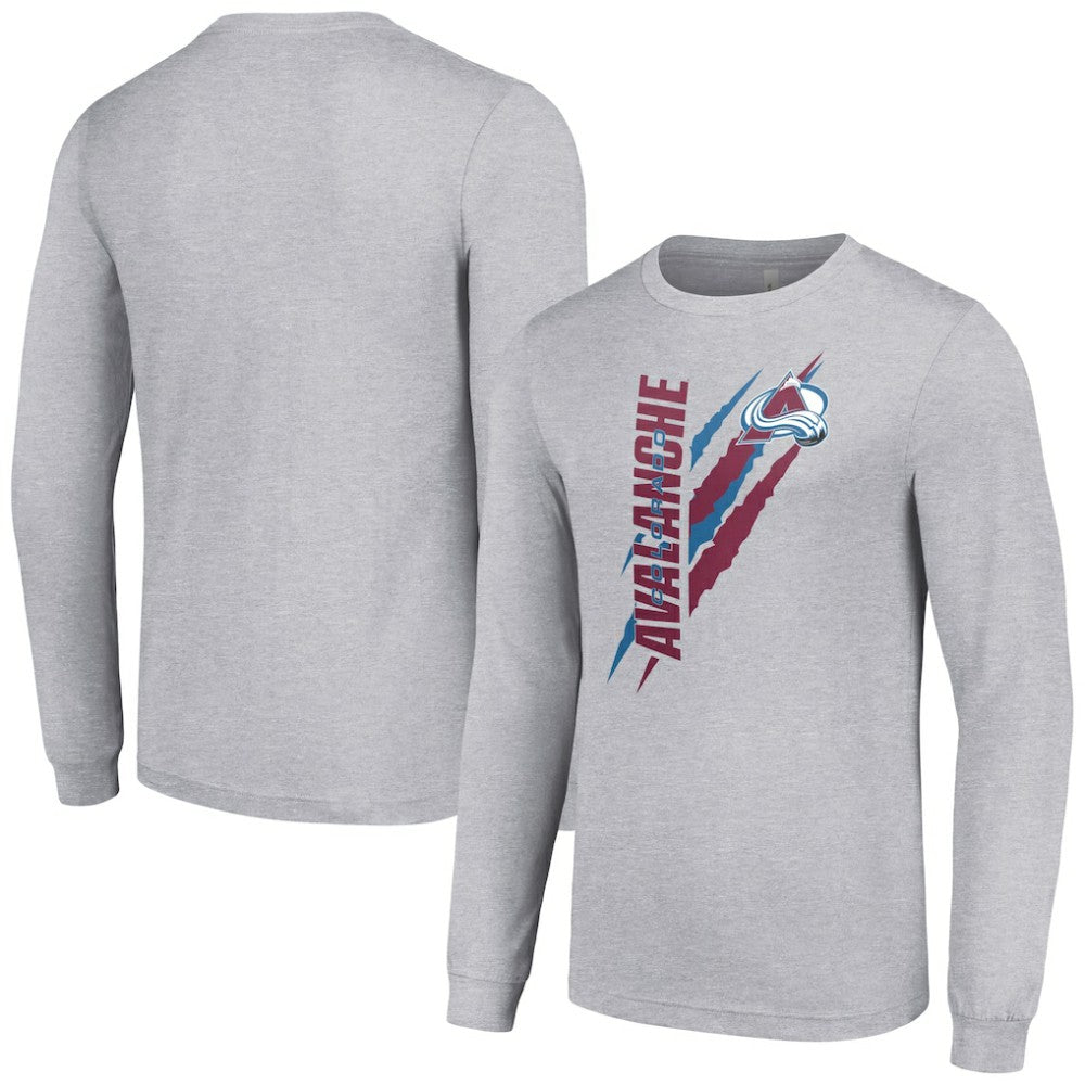 Colorado Avalanche Starter Color Scratch Long-Sleeve T-Shirt -  NHL T-shirts