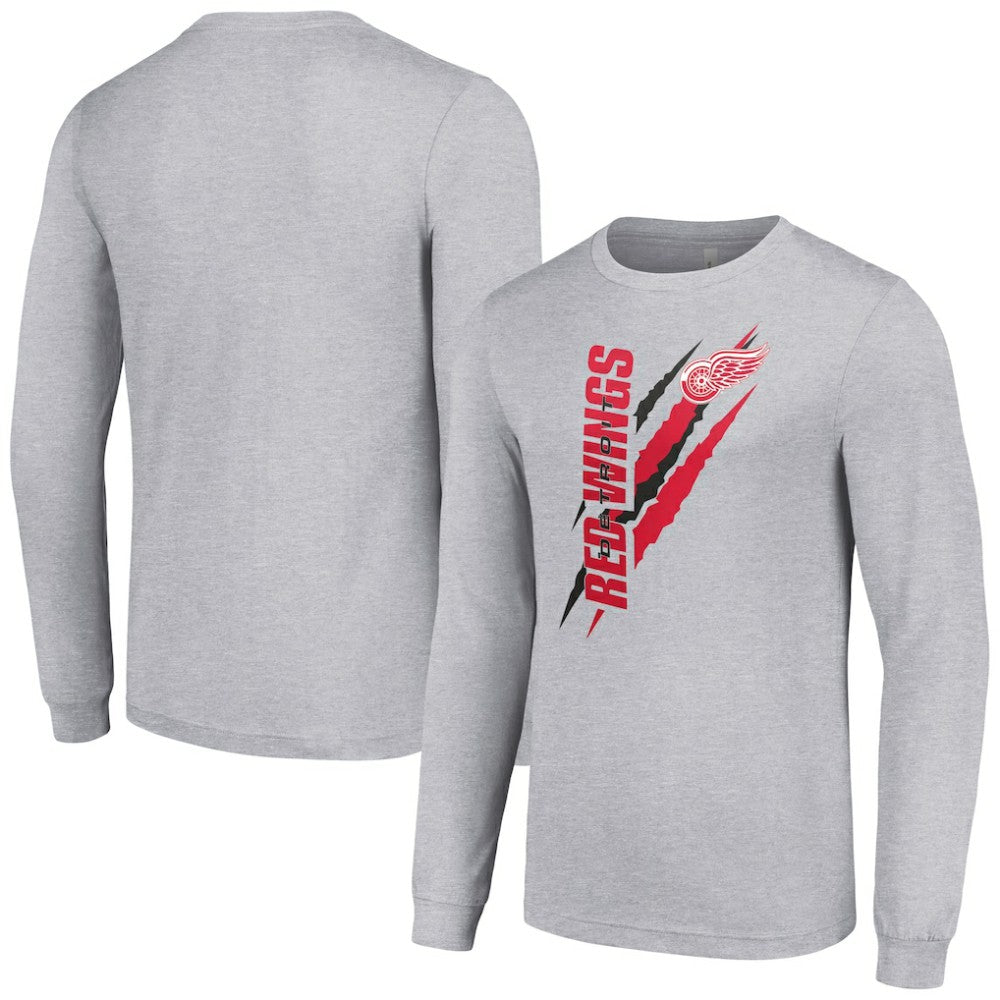 Detroit Red Wings Starter Color Scratch Long-Sleeve T-Shirt -  NHL T-shirts
