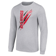Detroit Red Wings Starter Color Scratch Long-Sleeve T-Shirt -  NHL T-shirts