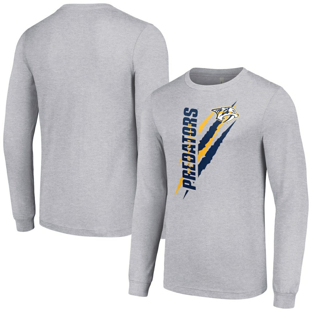 Nashville Predators Starter Color Scratch Long-Sleeve T-Shirt -  NHL T-shirts
