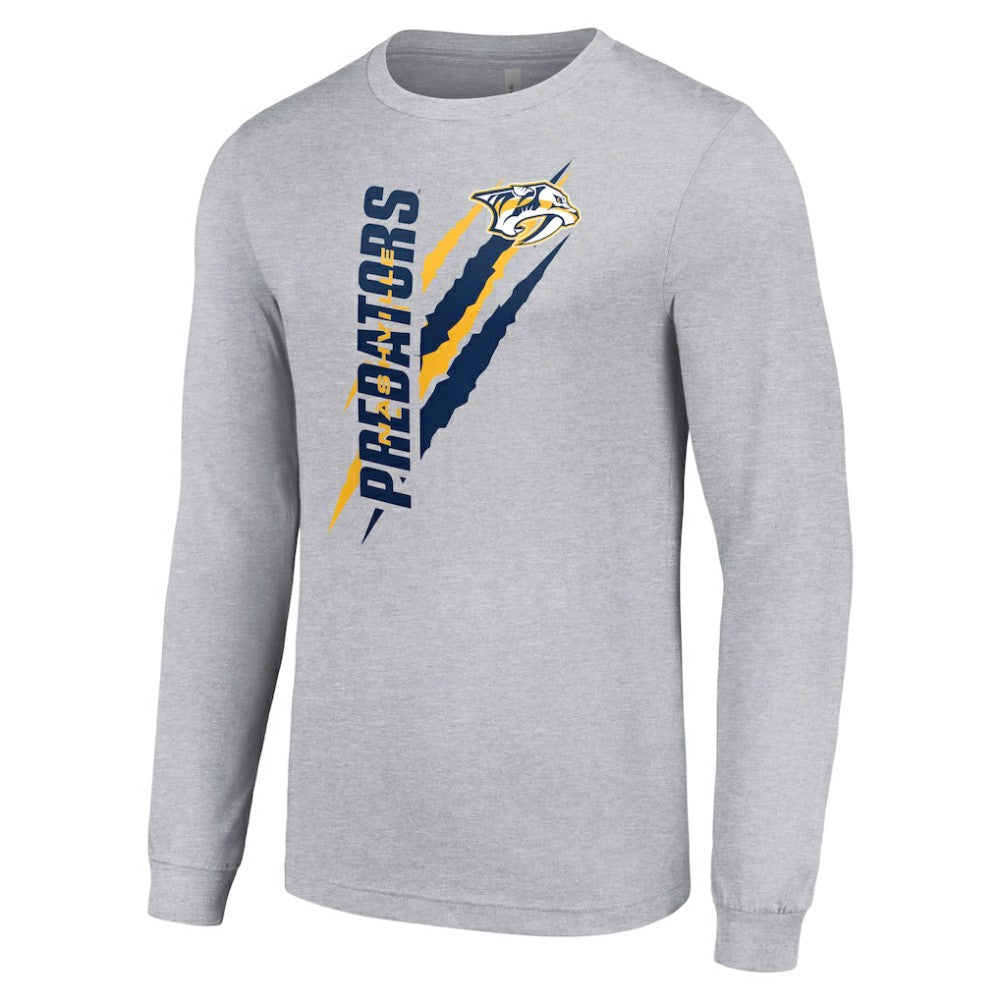 Nashville Predators Starter Color Scratch Long-Sleeve T-Shirt -  NHL T-shirts