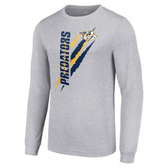 Nashville Predators Starter Color Scratch Long-Sleeve T-Shirt -  NHL T-shirts
