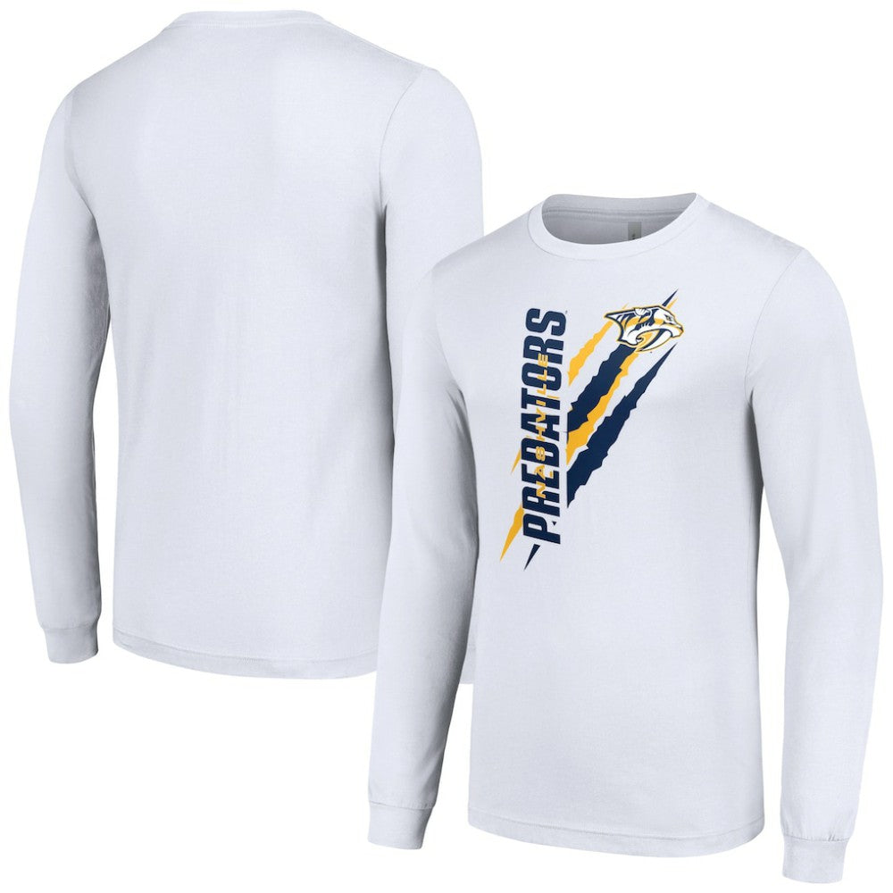 Nashville Predators Starter Color Scratch Long-Sleeve T-Shirt -  NHL T-shirts